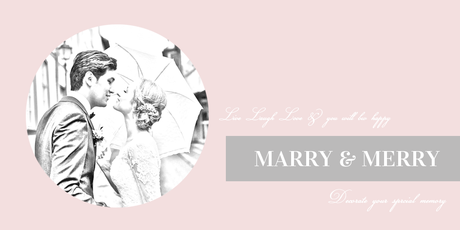 MARRY&MERRY - 結婚式などのライフイベントに♡ペーパーアイテムを販売中